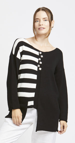 Flux Stripe Cotton Sweater