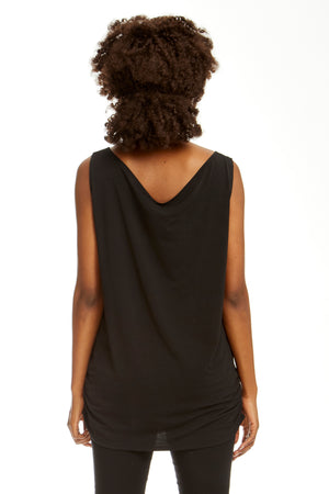 Ruched Tank Microfiber Knit